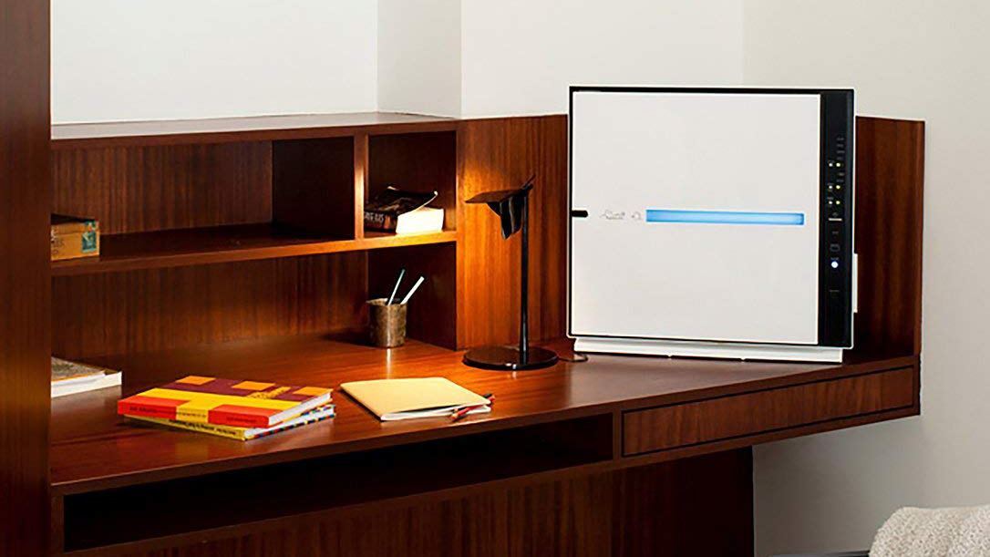 Test de Rabbit Air MinusA2 : le purificateur d'air est utilisé dans un environnement de bureau à domicile