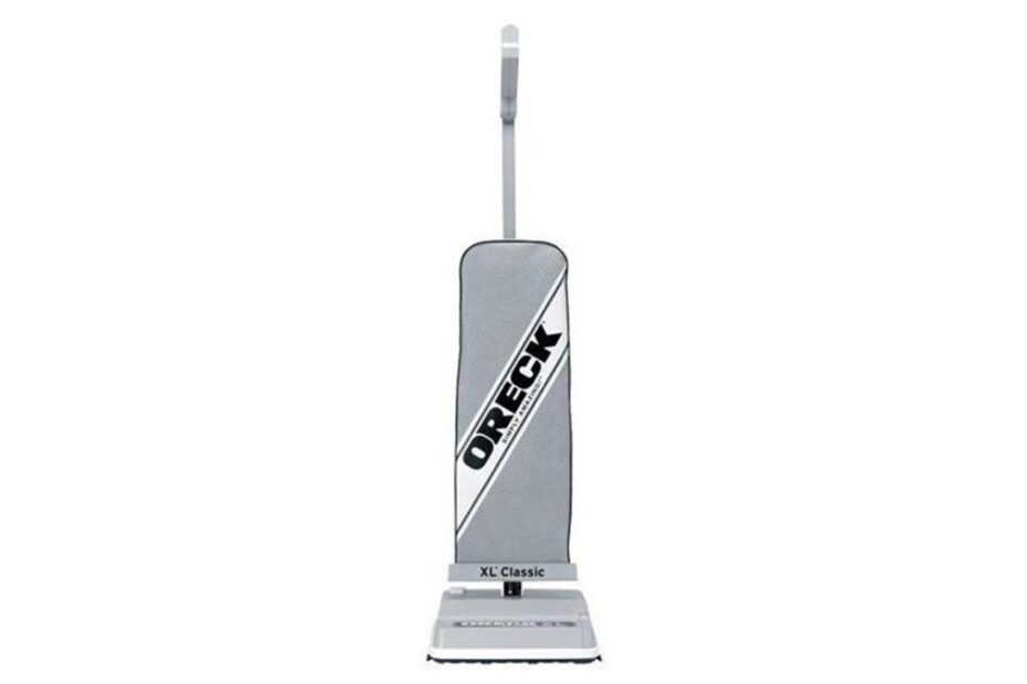 Oreck XL Classic U2200HHS Upright Cleaner review: the vacuum cleaner shown from the side